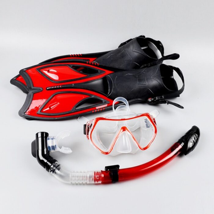 Snorkeling equipment diving three treasures full dry snorkel silicone myopia goggles - Image 4