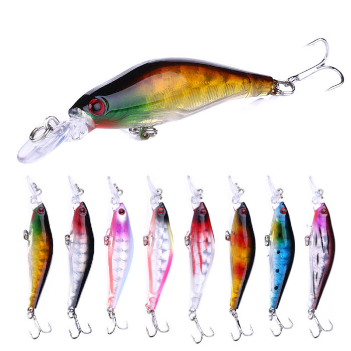 Hengjia 8cm 6.3g Saltwater Deep Diving Far Casting Hard Lure Artificial Baits Crankbaits Minnow - Image 6