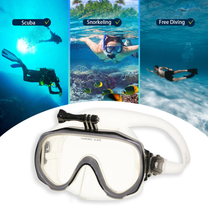 Hot Professional Underwater Camera Diving Mask Scuba Snorkel Swimming Goggles for Sports Camera - Image 5