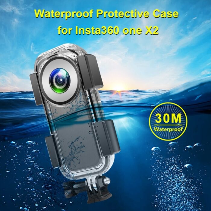 High Quality PULUZ Waterproof Camera Case For Insta360 ONE X2 30m Diving Protect Cover Underwater Water Proof Housing Case - Image 4