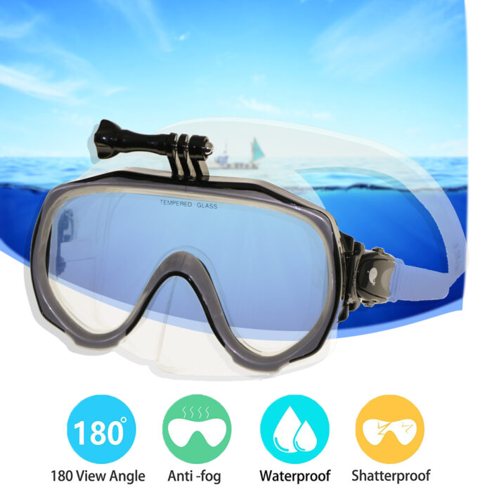 Hot Professional Underwater Camera Diving Mask Scuba Snorkel Swimming Goggles for Sports Camera - Image 3