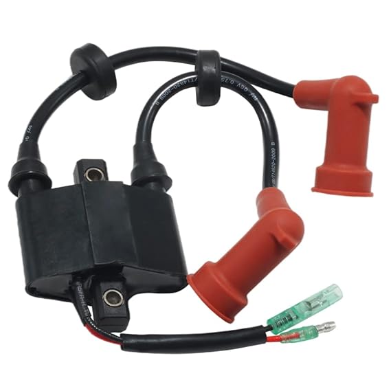 Boat Ignition Coil Assy for Yamaha 9.9HP E9.9D,15HP E15D,6HP F6 F6A,8HP F8 T8 FT8D,9.9HP F9.9 FT9.9,20HP 20C,25HP C25 C25 25D Ignition Coil OEM 6B4-85530-00 6B4-85570-00 680-85570-00 680-85570-02