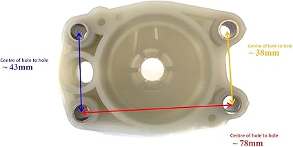 Boat Motor 676-44311-00 Water Pump Housing for Yamaha Outboard C40 40HP 2-Stroke 91-97 Boat Engine