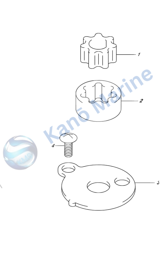 Suzuki DF2.5 Oil Pump Diagram