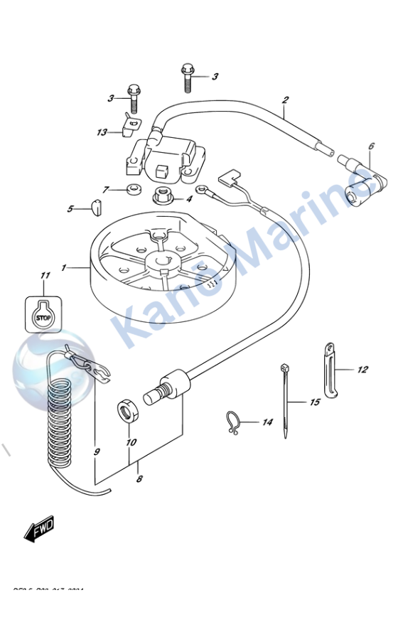Suzuki DF2.5 Magneto Diagram