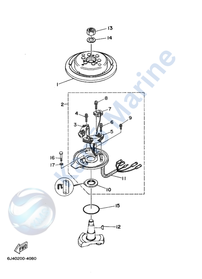 Yamaha 40HP Generator Diagram