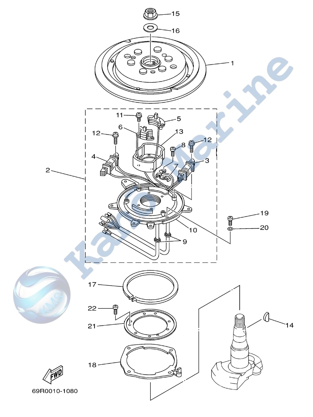 Yamaha 30HMHL Generator Diagram