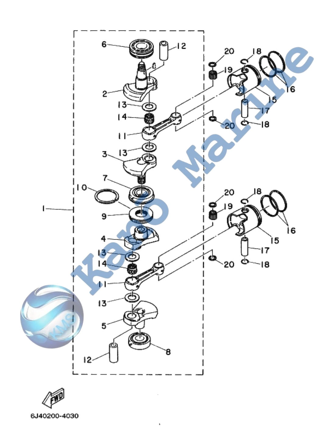 Crankshaft & Piston Diagram